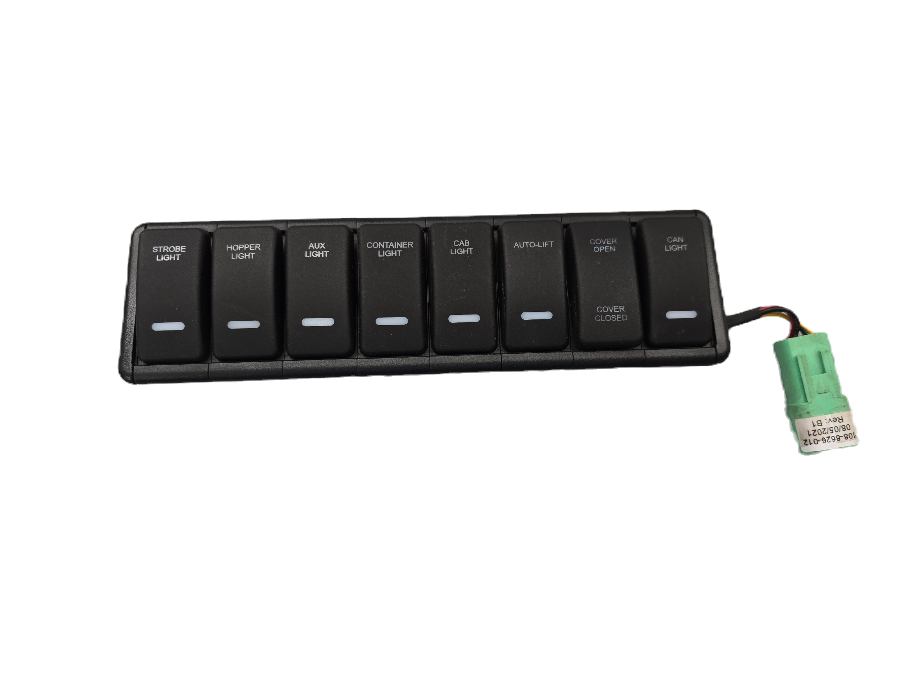 108-8626-012 Wastebuilt -for Heil Switch Bank 1 /Green Plug