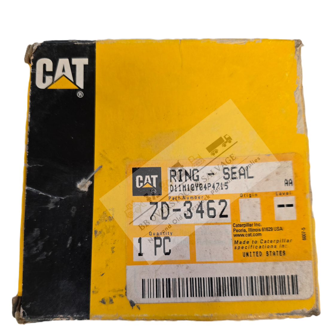 CAT P/N | 7D-3462: Steel Seal Ring 72.974mm Internal Diameter
