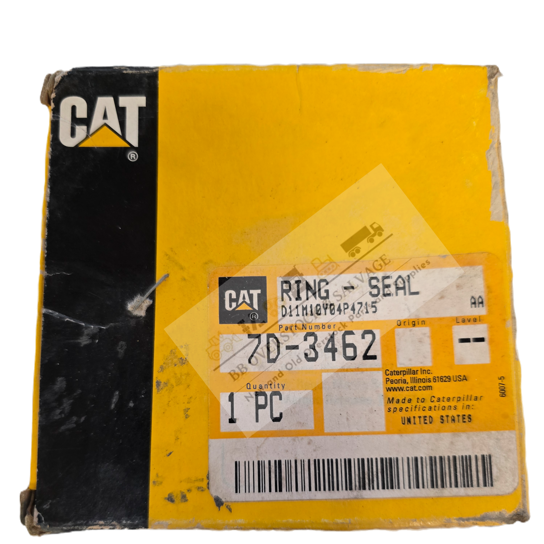 CAT P/N | 7D-3462: Steel Seal Ring 72.974mm Internal Diameter