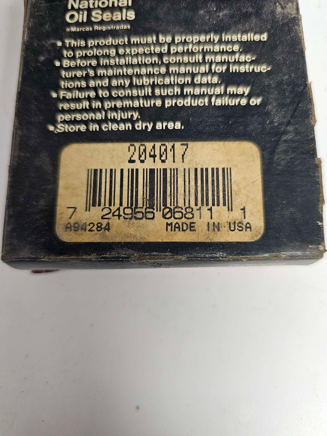 204017 Seal Oil Wheel