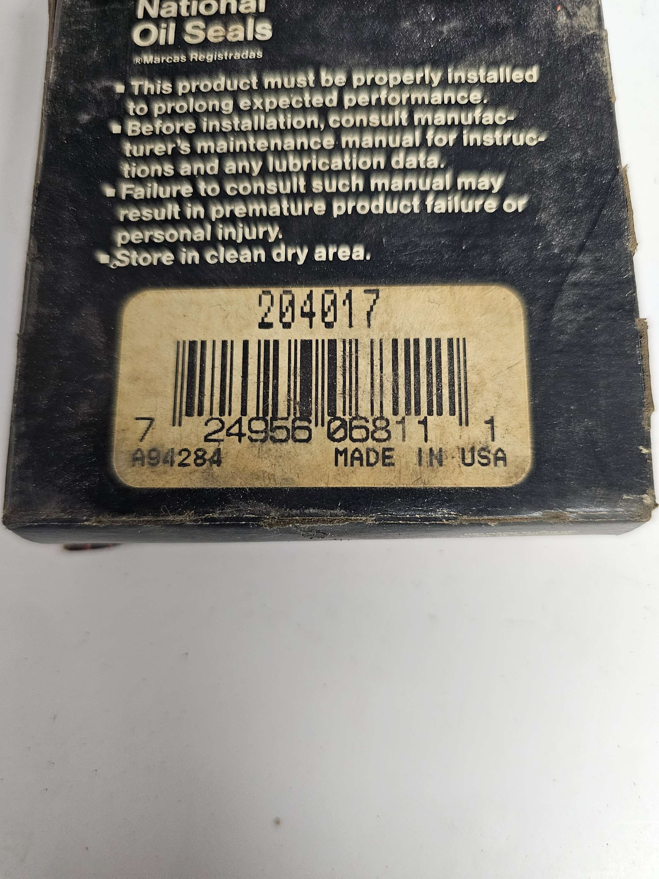 204017 Seal Oil Wheel