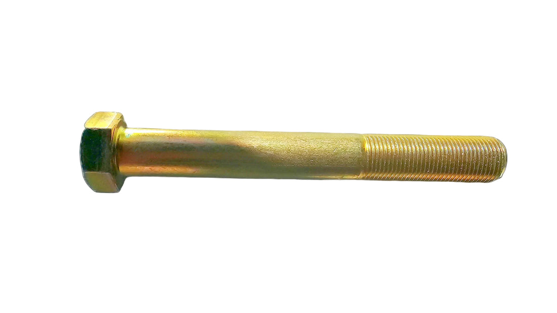 7/8"-14 x 7 (PT) SAE Hex Head Yellow Zinc Plated Grade 8 Fine Thread Bolt