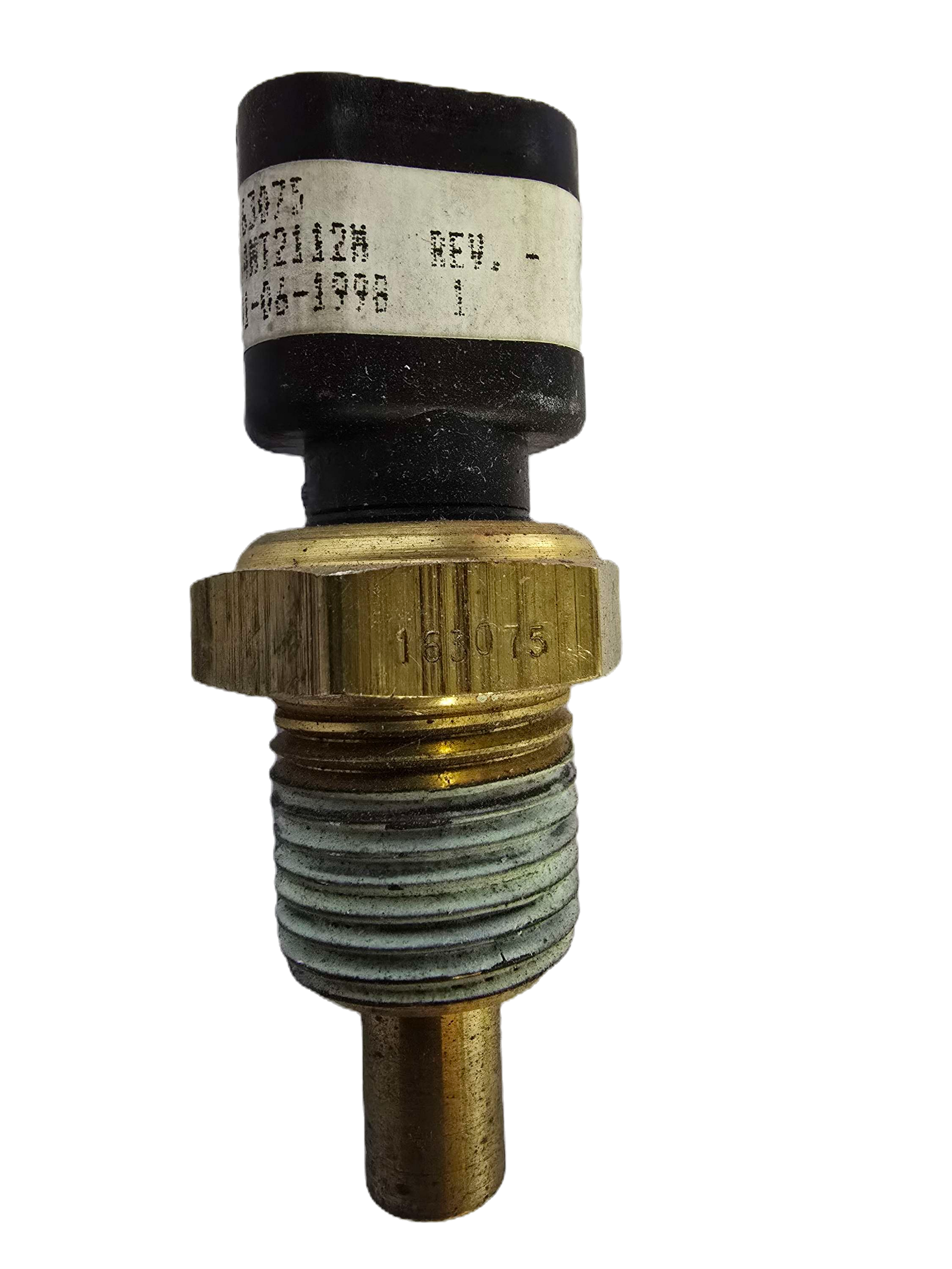 Mack Genuine Oil Temperature Sender 163075 | 1/2"-14 Thread | OEM New Old Stock Part number View