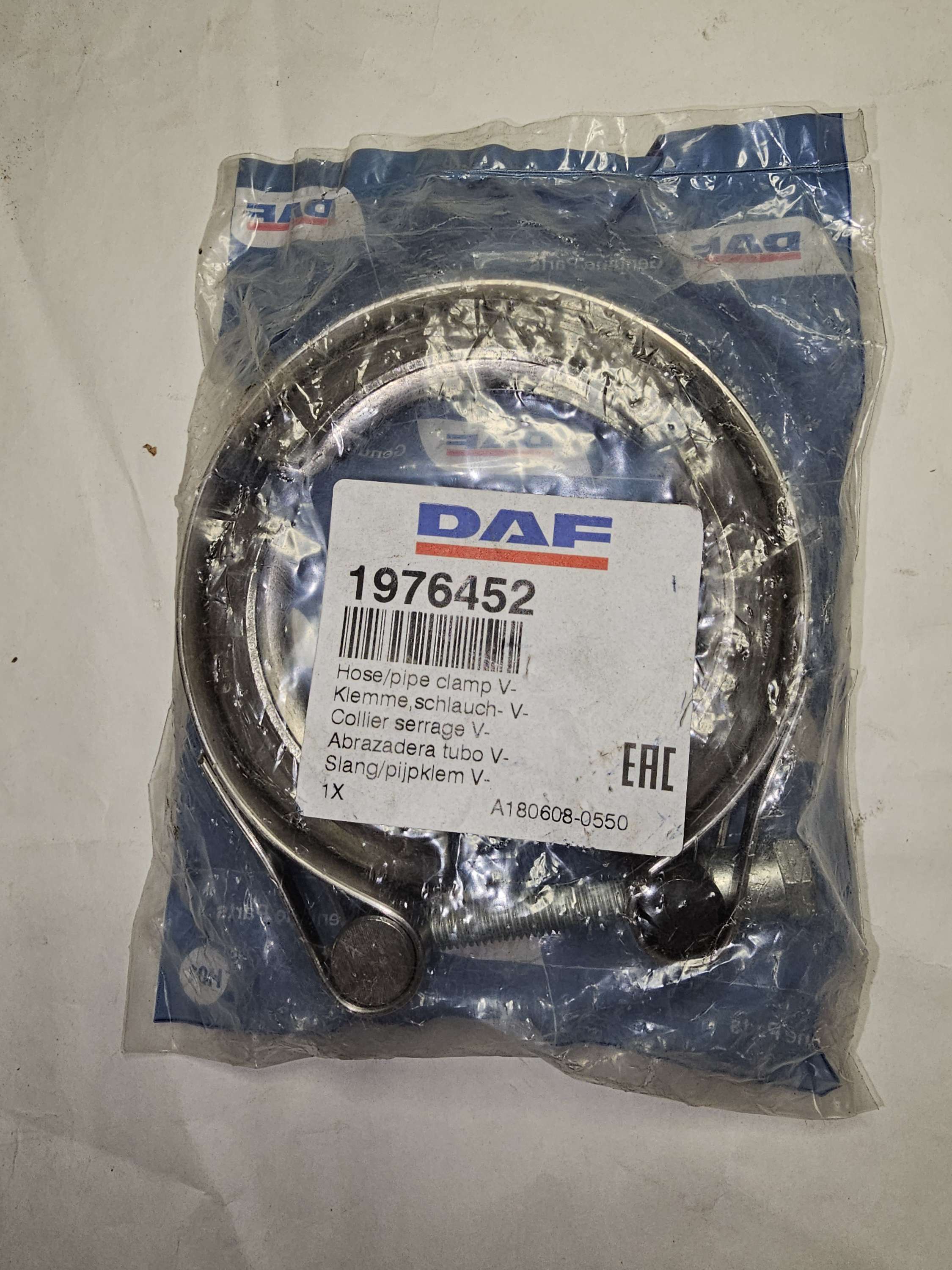 1976452 Clamp V-Band DAF Paccar