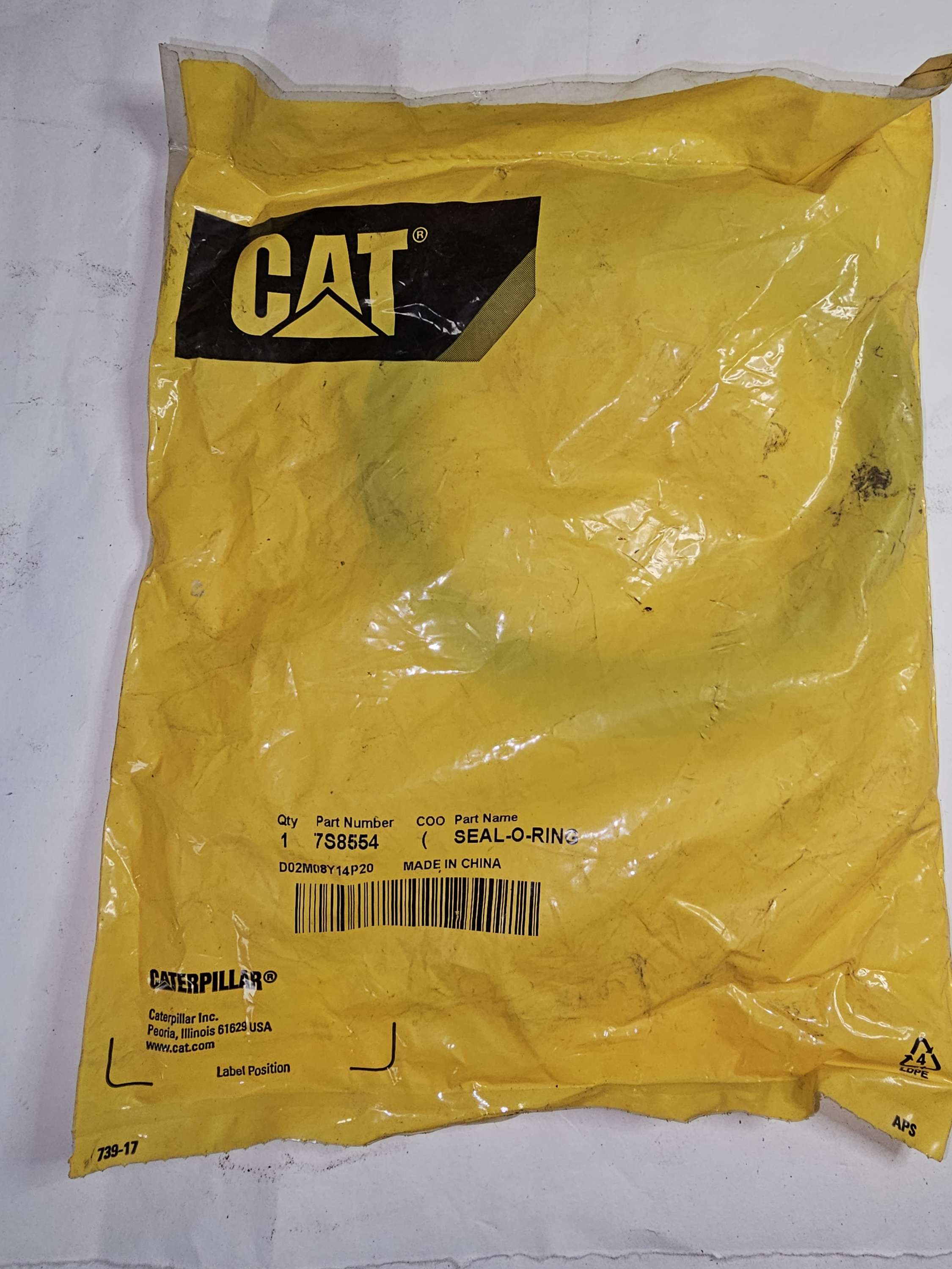 7S-8554 Seal O-Ring Caterpillar CAT OEM 7S8554