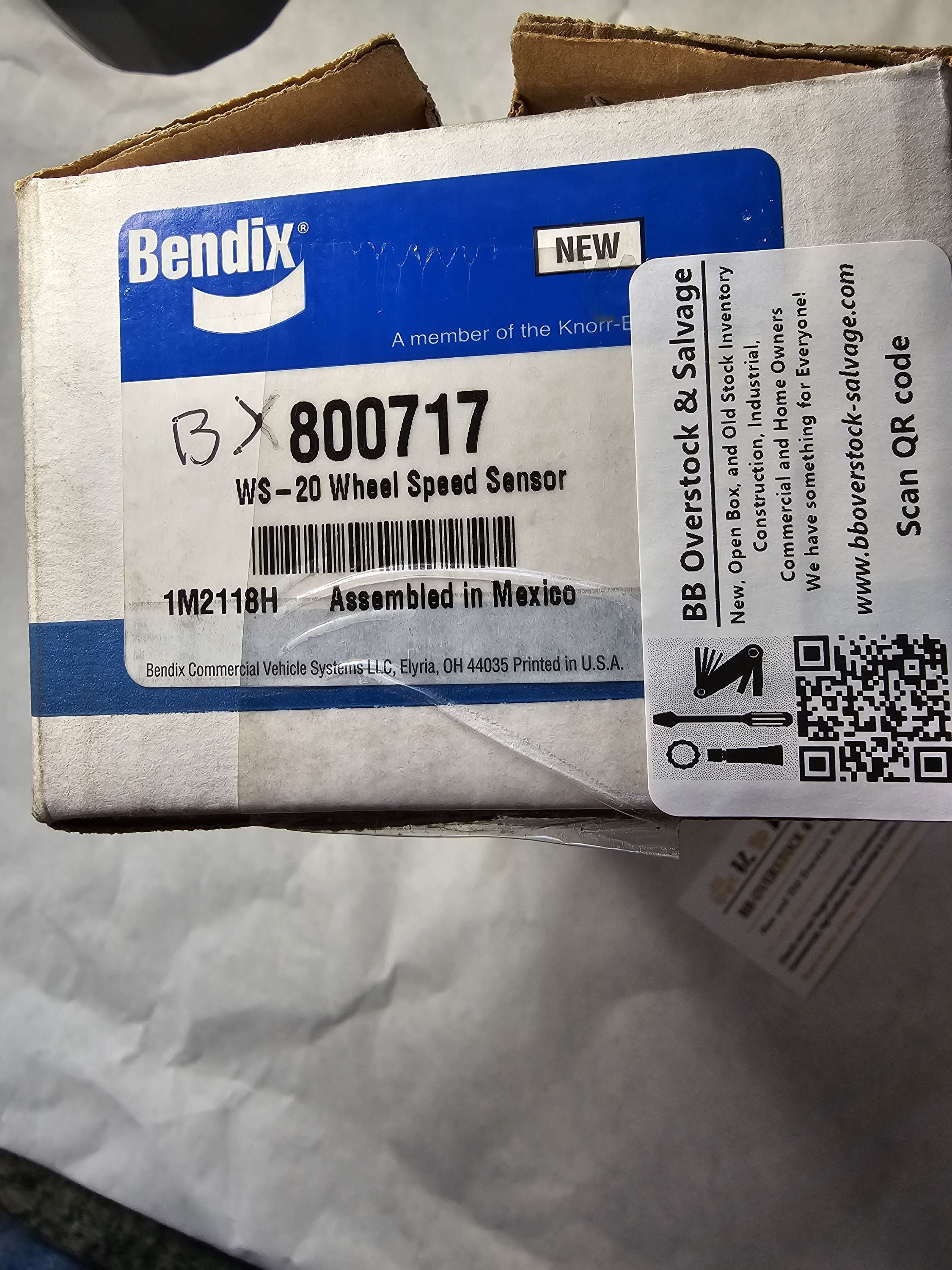 BX800717 by Bendix SENSOR Wheel Speed Transmitter