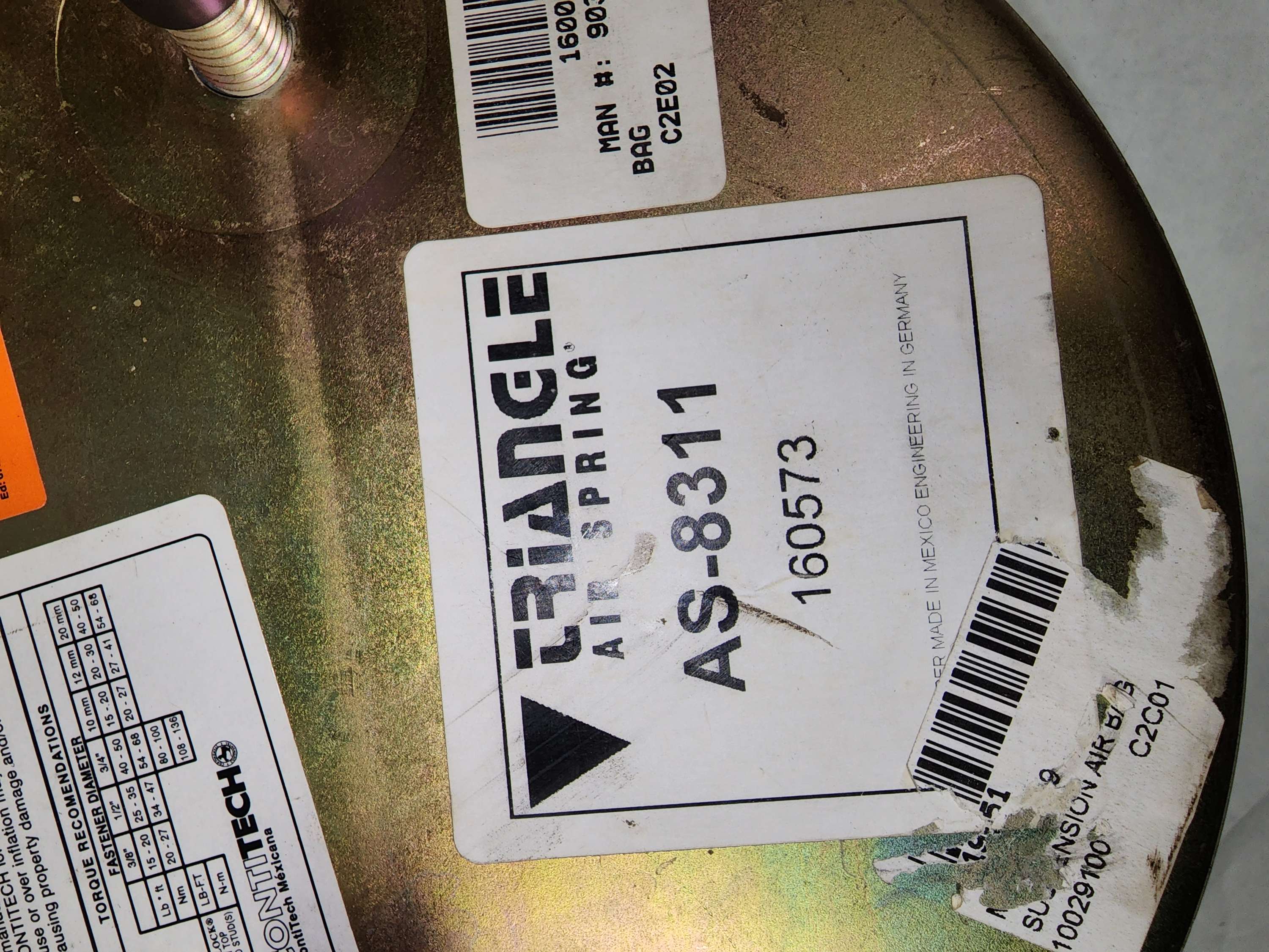 AS8311 Triangle Air Spring Bag