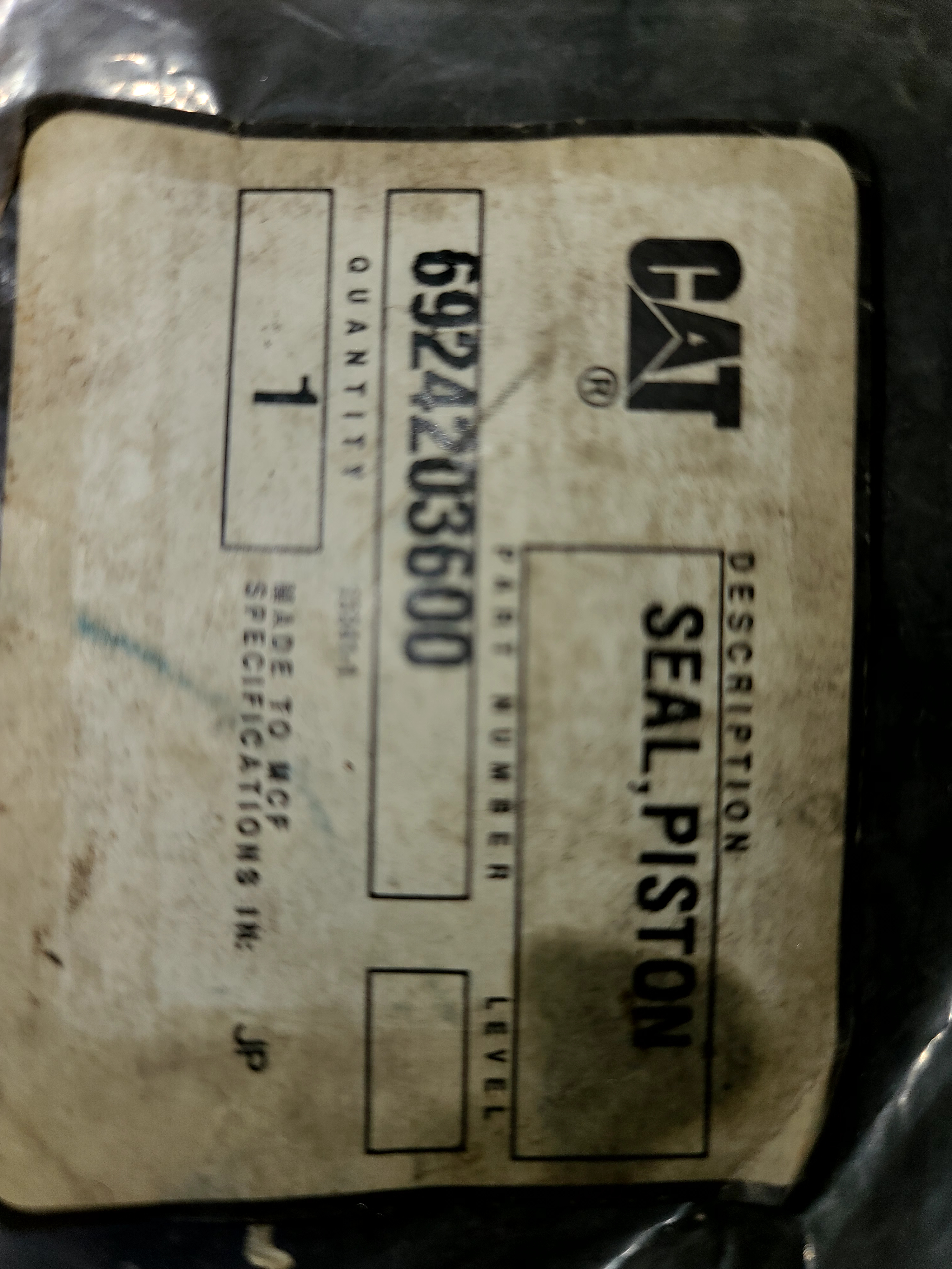 6924203600 Caterpillar Piston Seal
