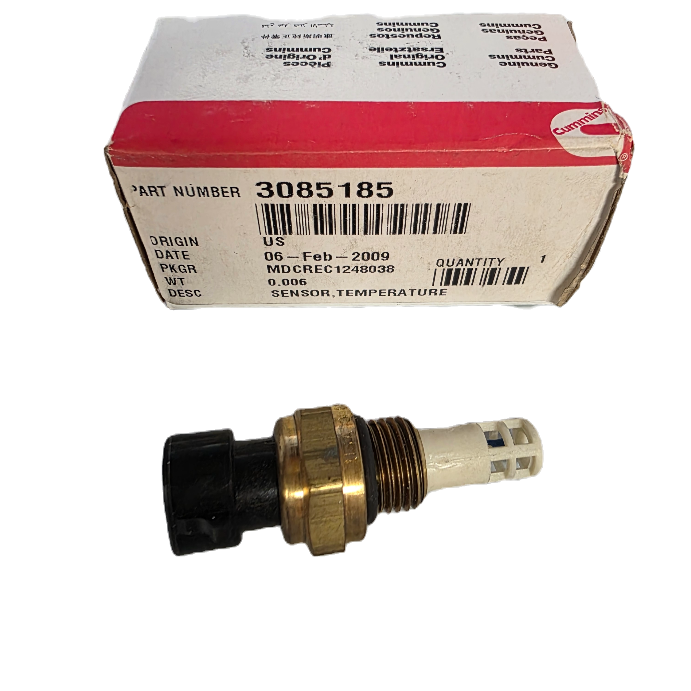Genuine Cummins 3085185 Temperature Sensor | OEM Engine Sensor