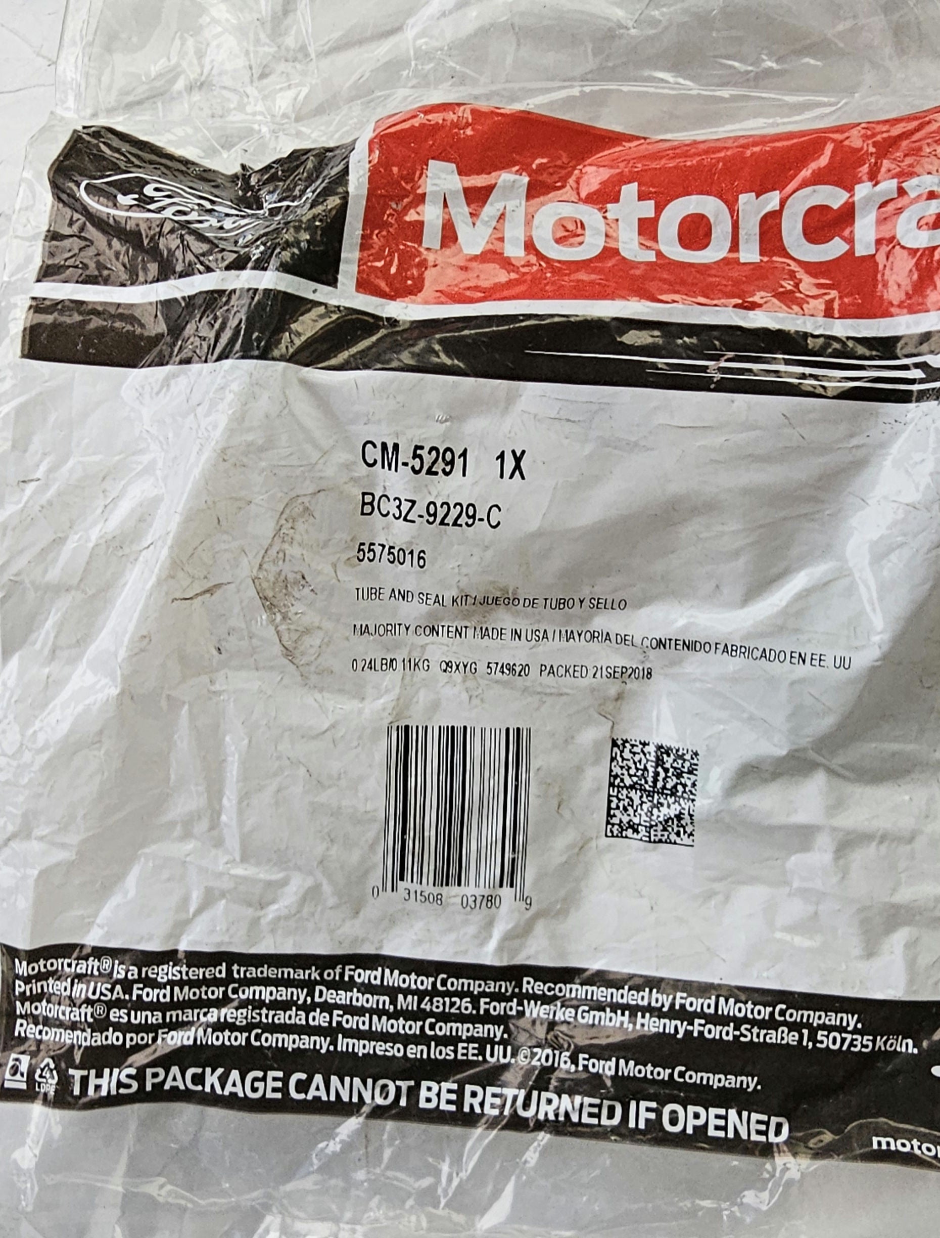 Fuel Injector O-ring Tube Motorcraft CM-5291 -6.7L