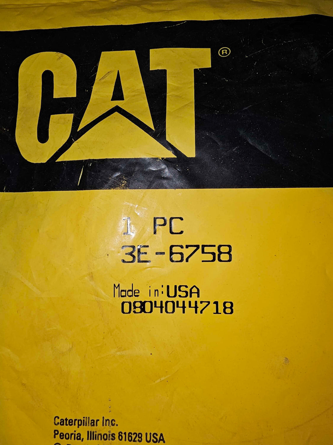 3E-6758 Seal Lip Type Caterpillar CAT 3E6758