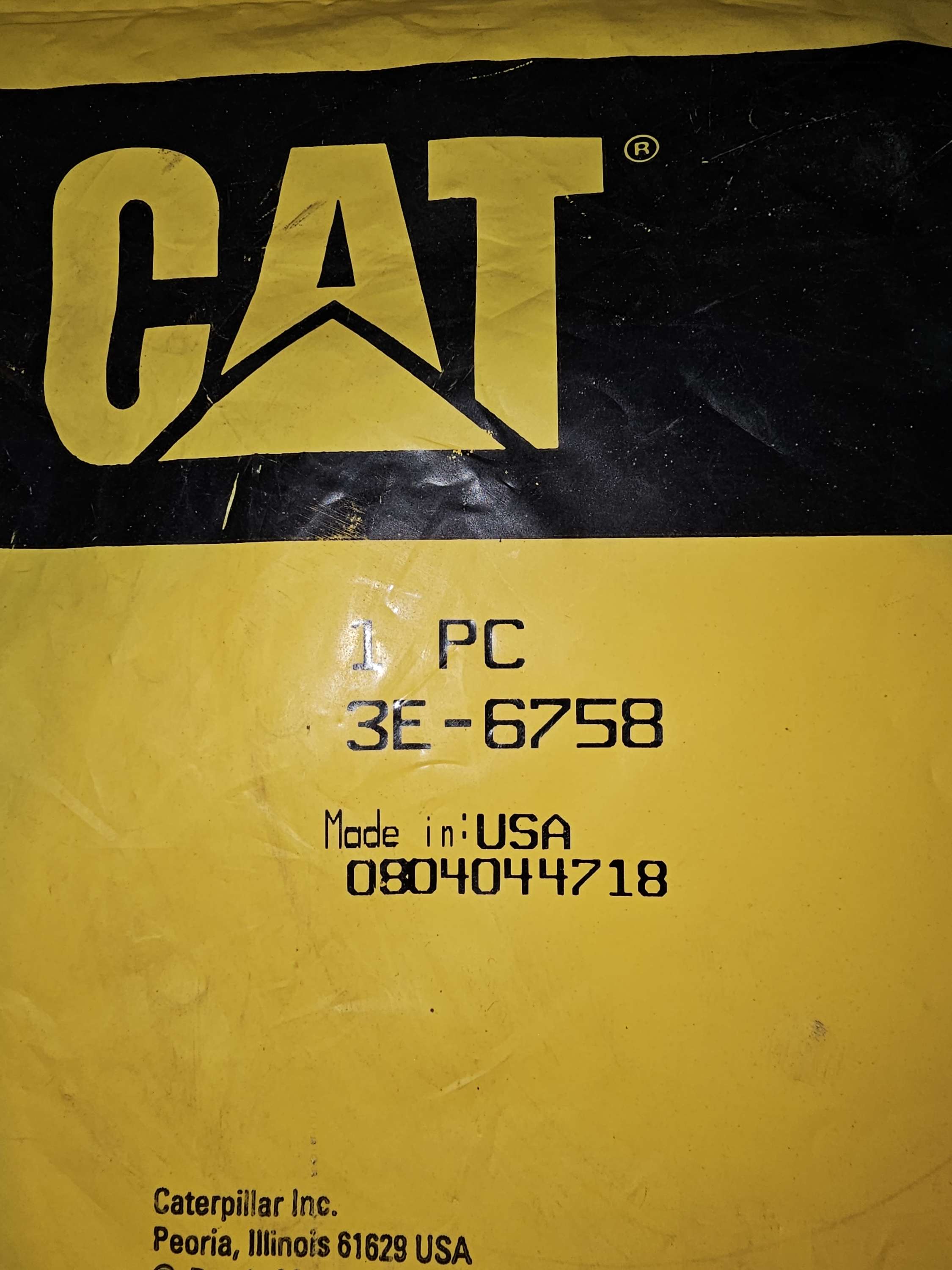 3E-6758 Seal Lip Type Caterpillar CAT 3E6758