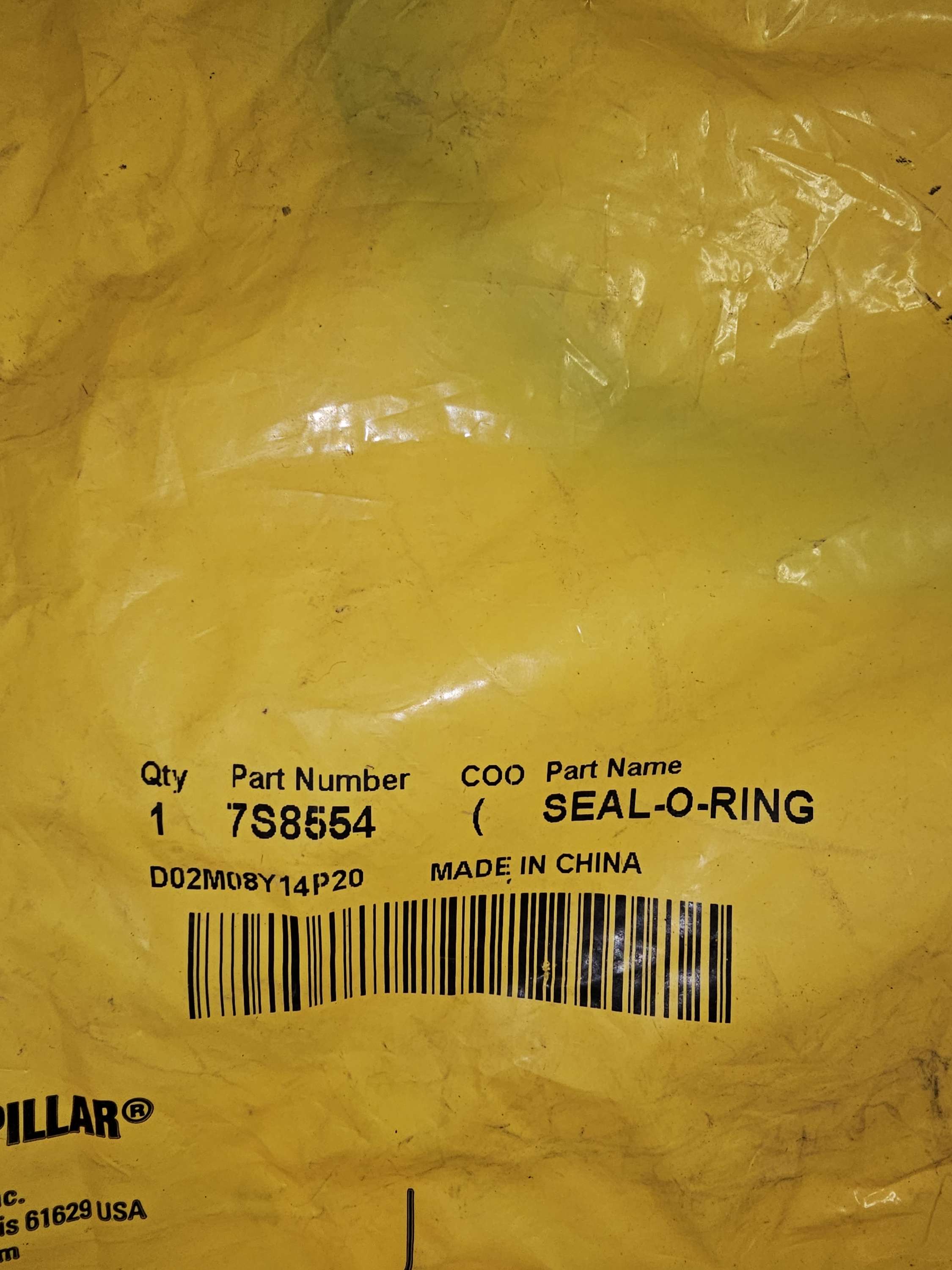 7S-8554 Seal O-Ring Caterpillar CAT OEM 7S8554