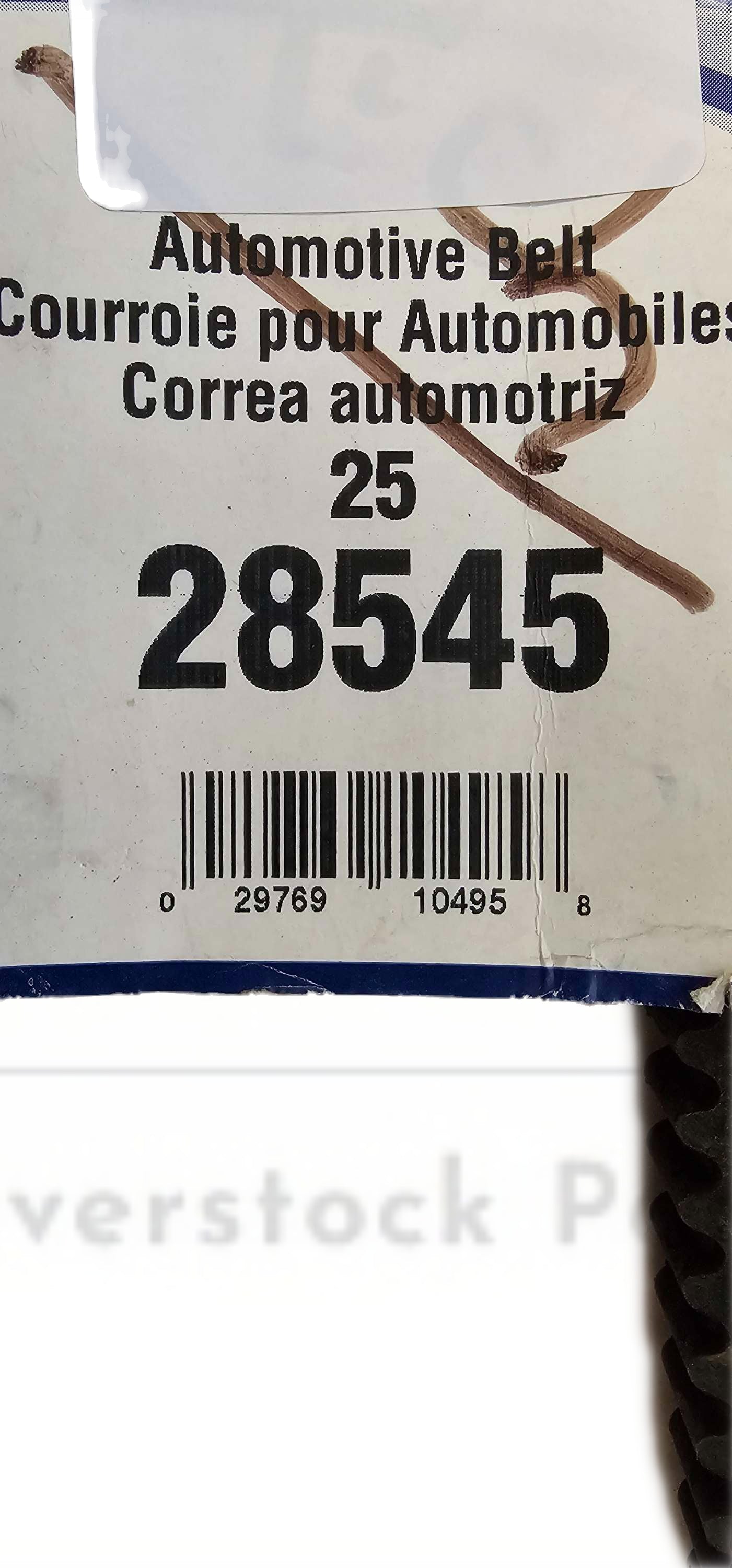 25 28545 Cog HD Truck & Bus V-Belt 19/32 x 55-1/8