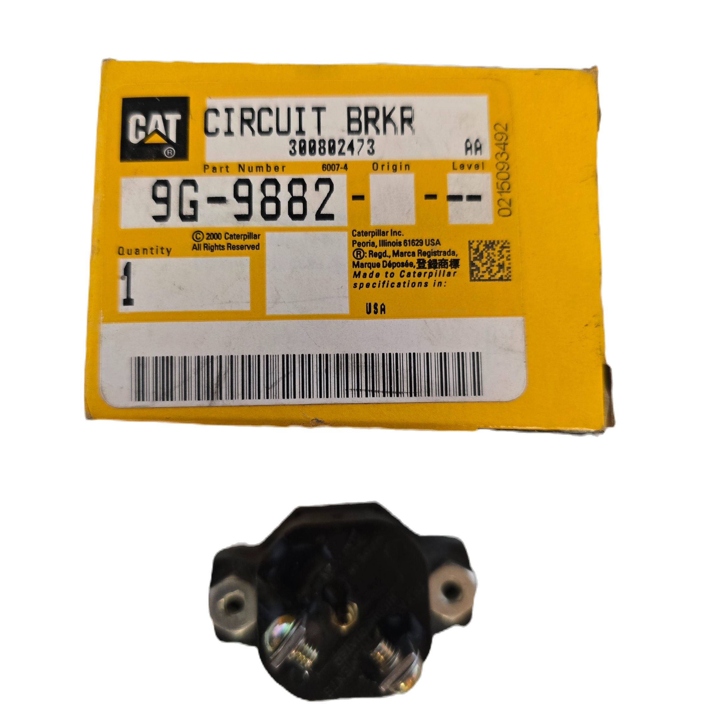 CAT P/N | 9G-9882 Circuit Breaker Assembly (10 A) Auto Reset 9G9882