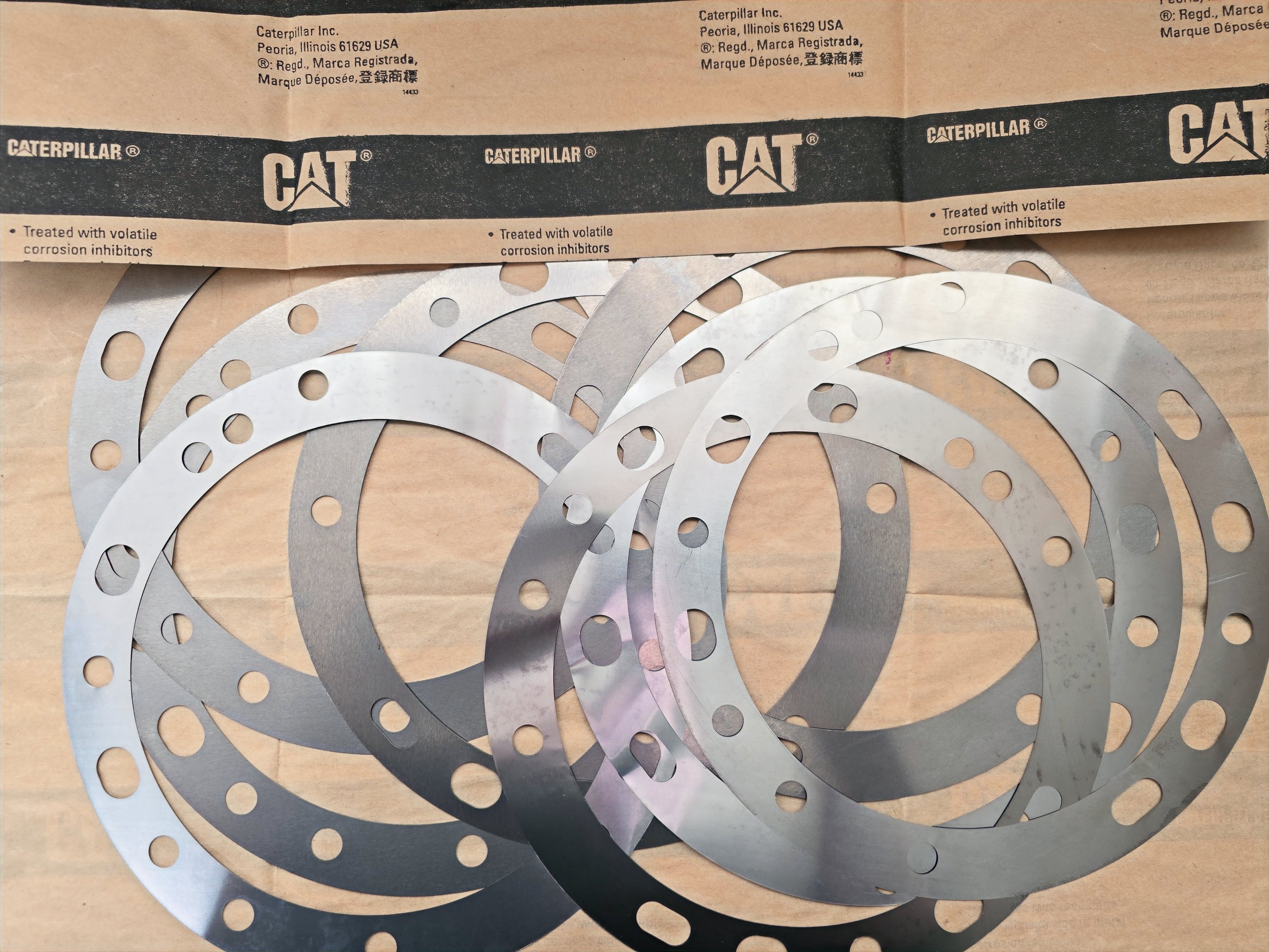 CAT P/N | 6G-2992 /212.8mm Outer Diameter Drive Pump Steel Shim Pack 6G2992