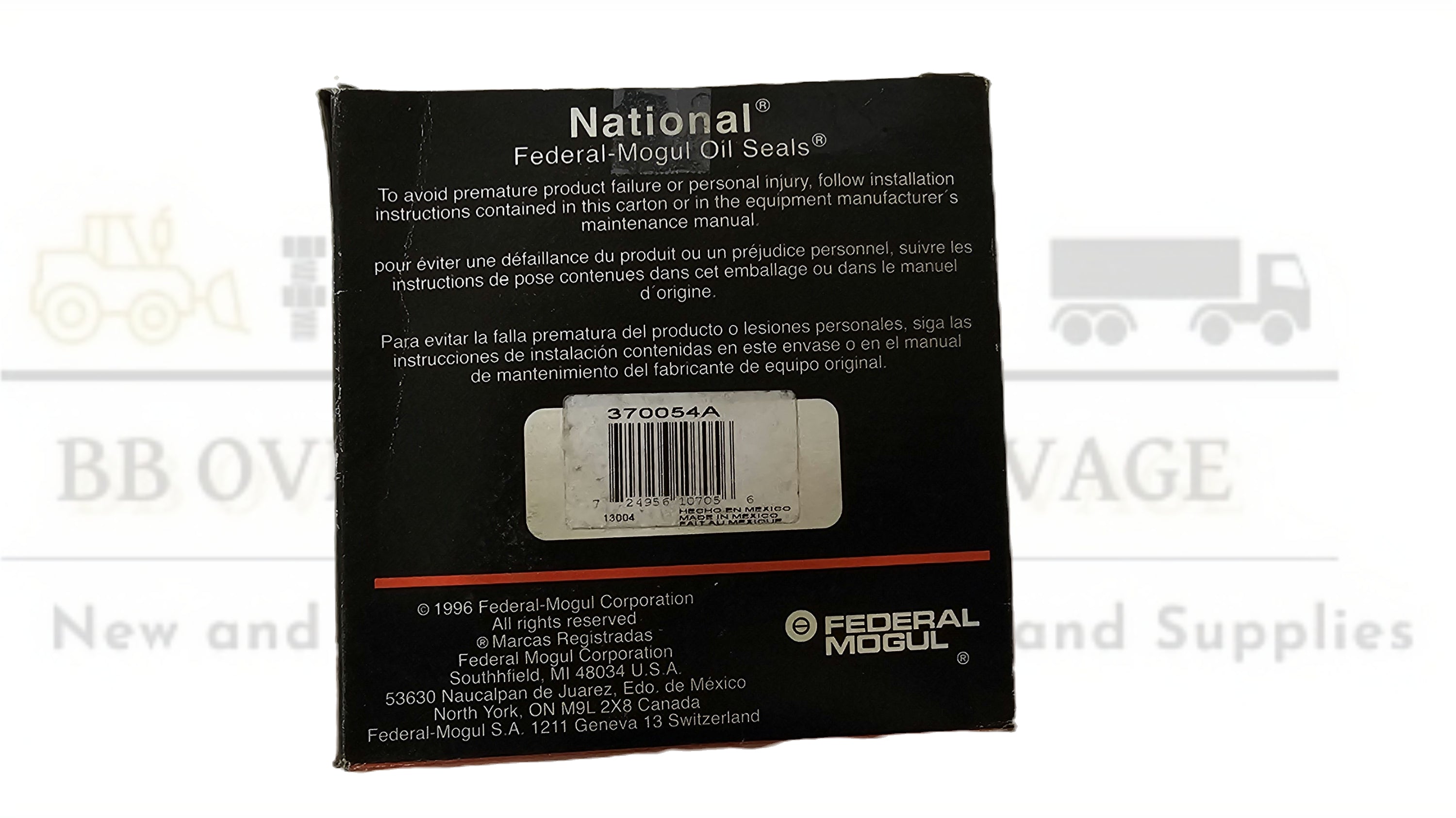 370054A Wheel Oil Seal National