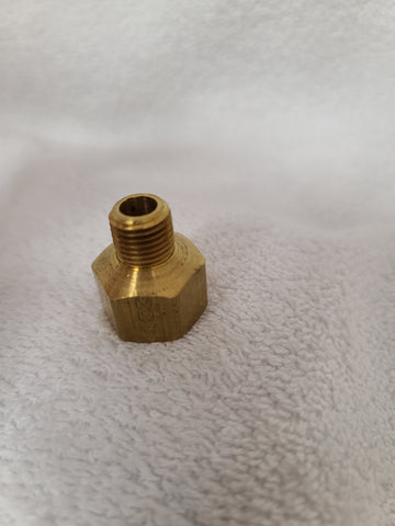 1/2"F x 1/4"M Brass Pipe Adapter