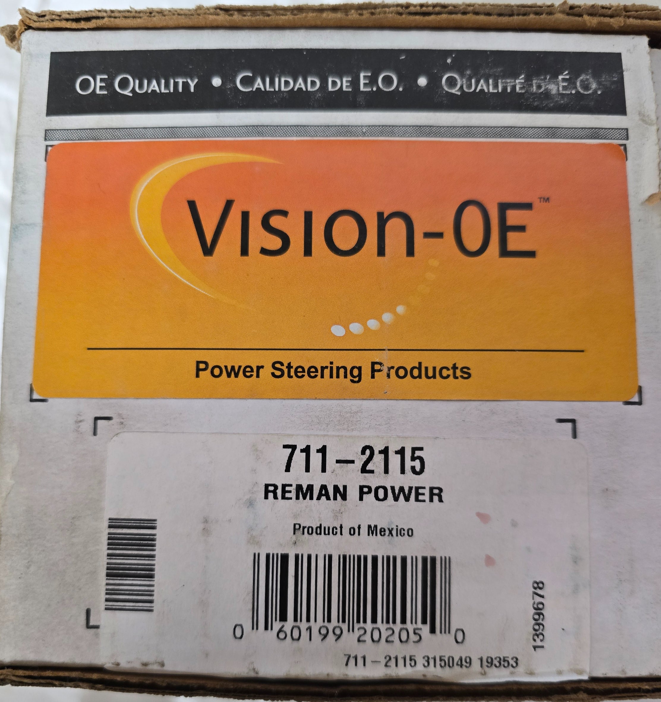 711-2136 Vision OE - Power Steer Pump Reman NO-Core