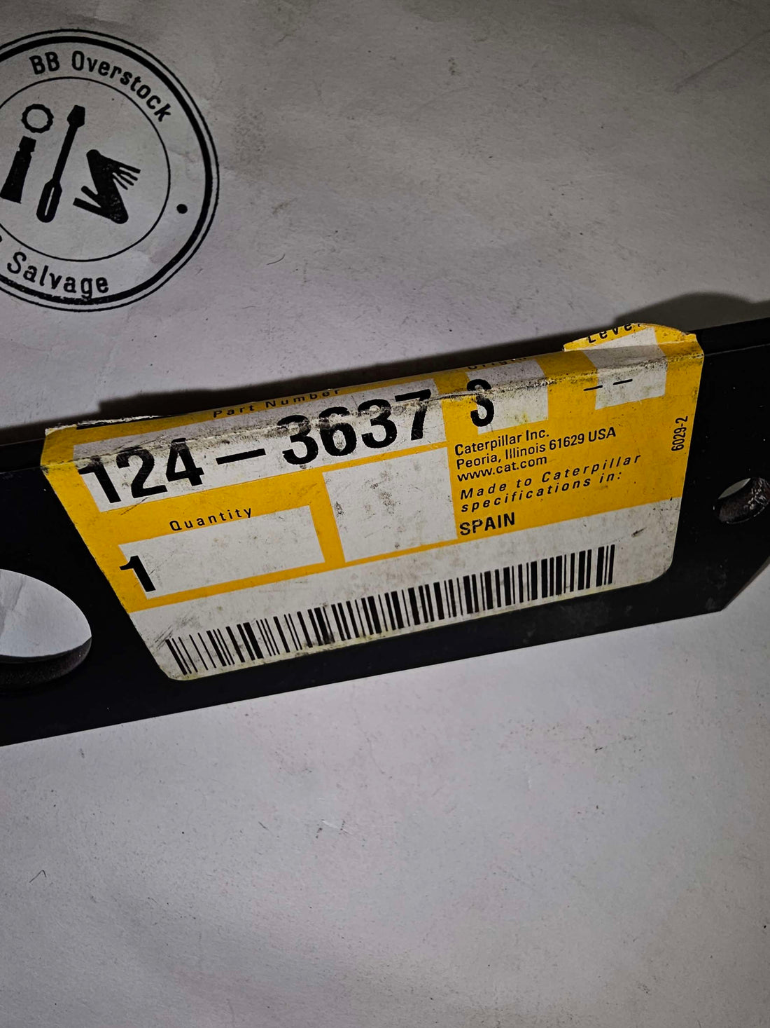 124-3637 S. Plate S. Caterpillar CAT OEM 1243637