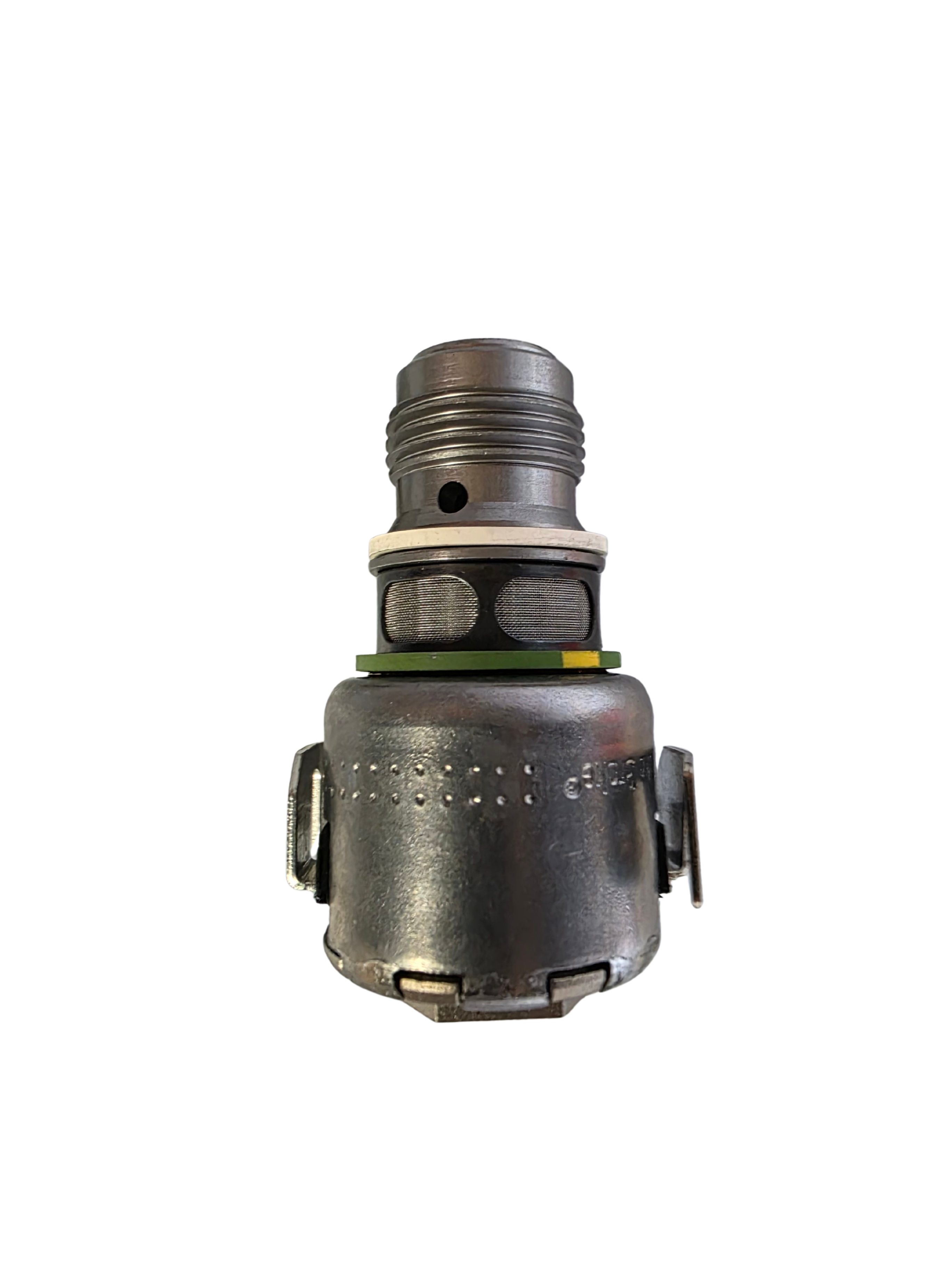 Metal valve or fitting on a white background