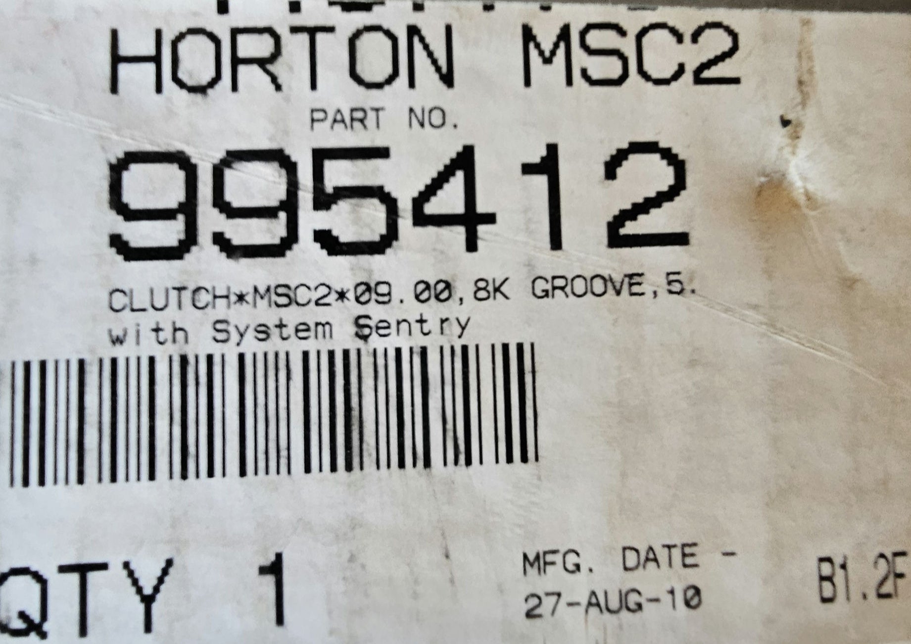 Horton 995412 MSC2 Fan Drive | Genuine OEM Engine Cooling | New Old Stock (NOS)