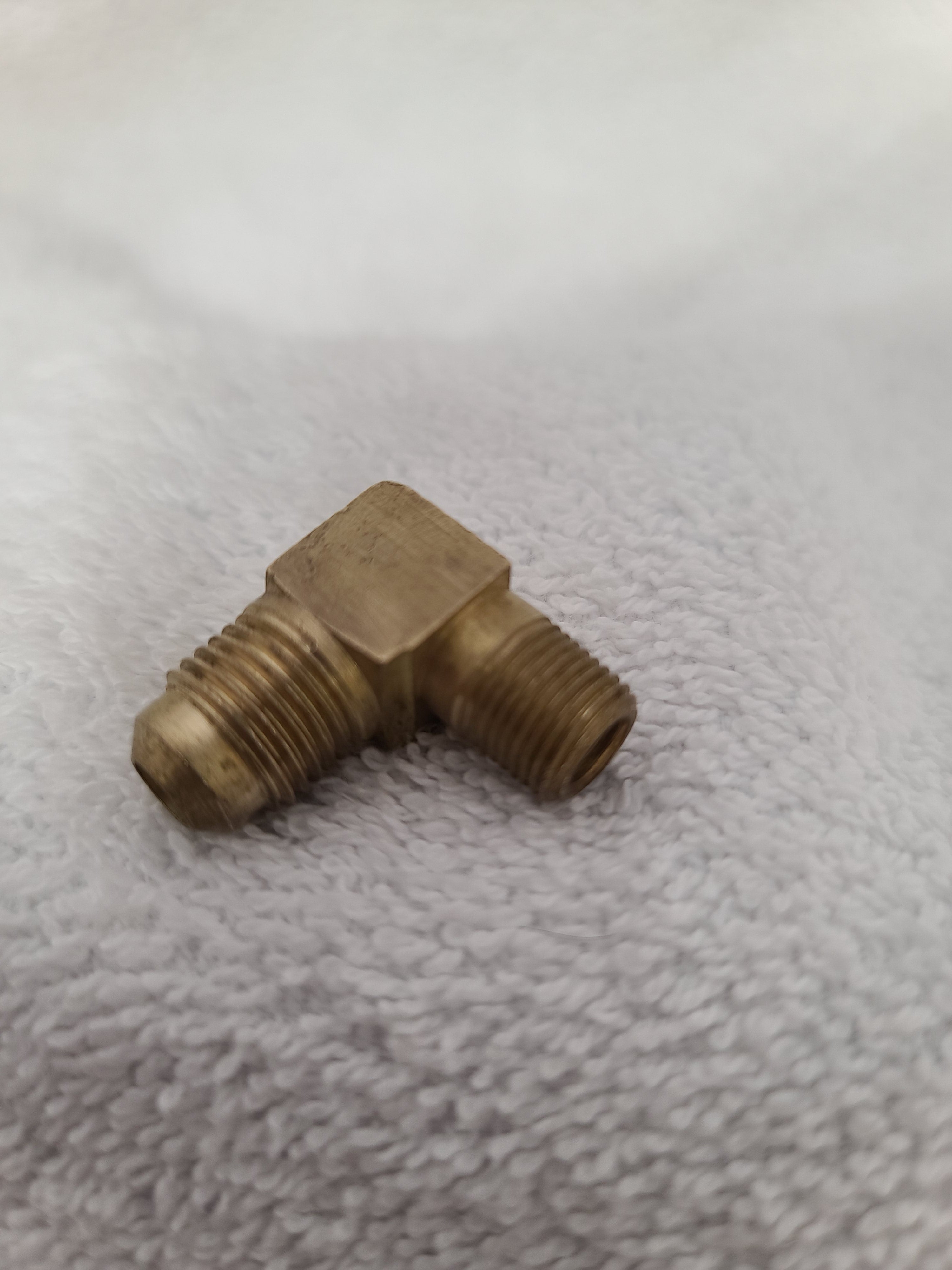 49x8x4 SAE*45 90deg. Brass Elbow