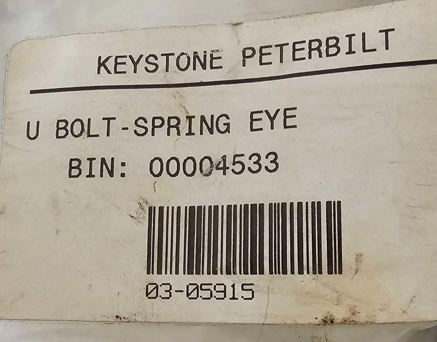 03-05915 U-Bolt Genuine Peterbilt Spring-Eye Replacement