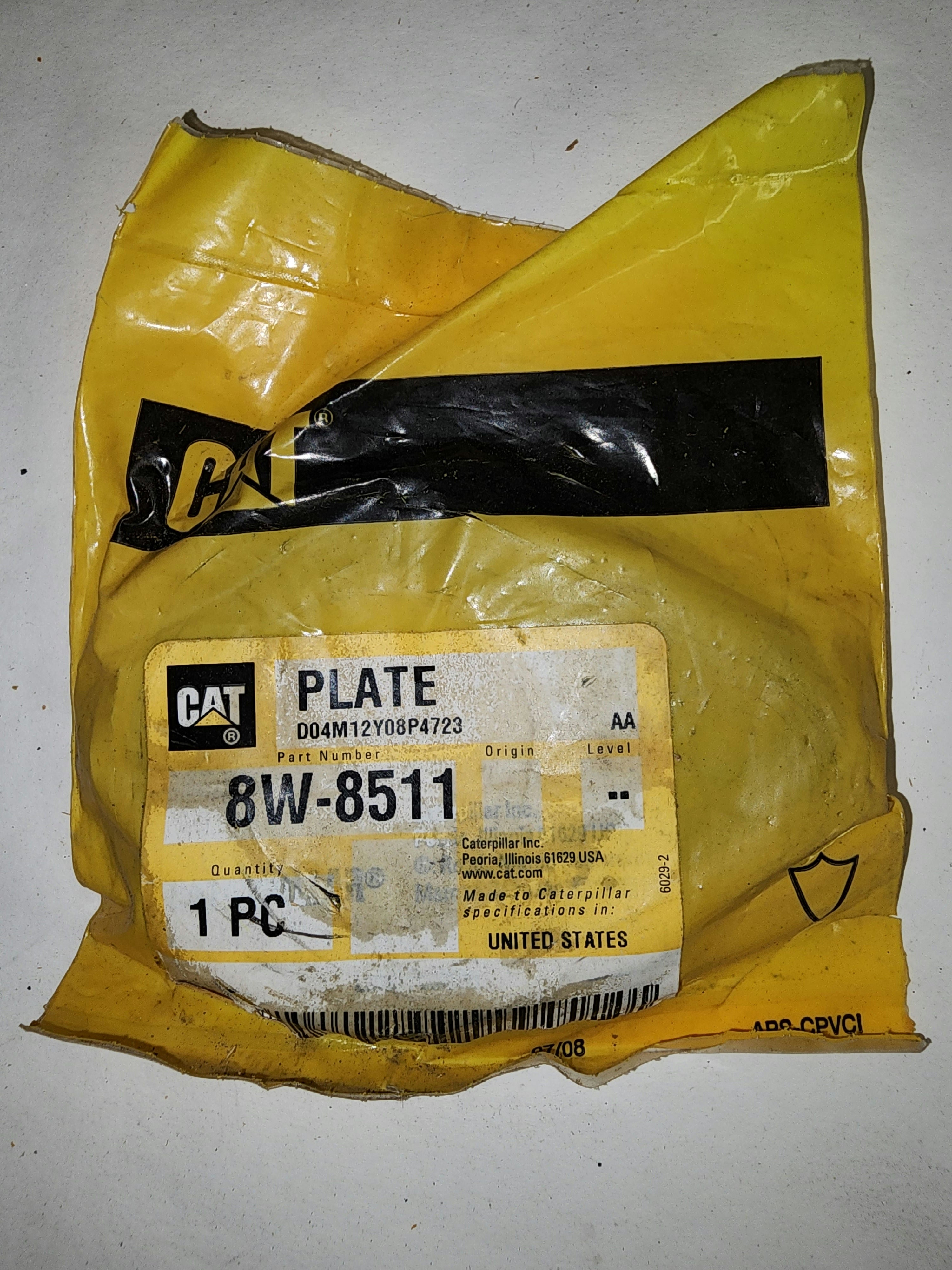 8W-8511 CAT Plate