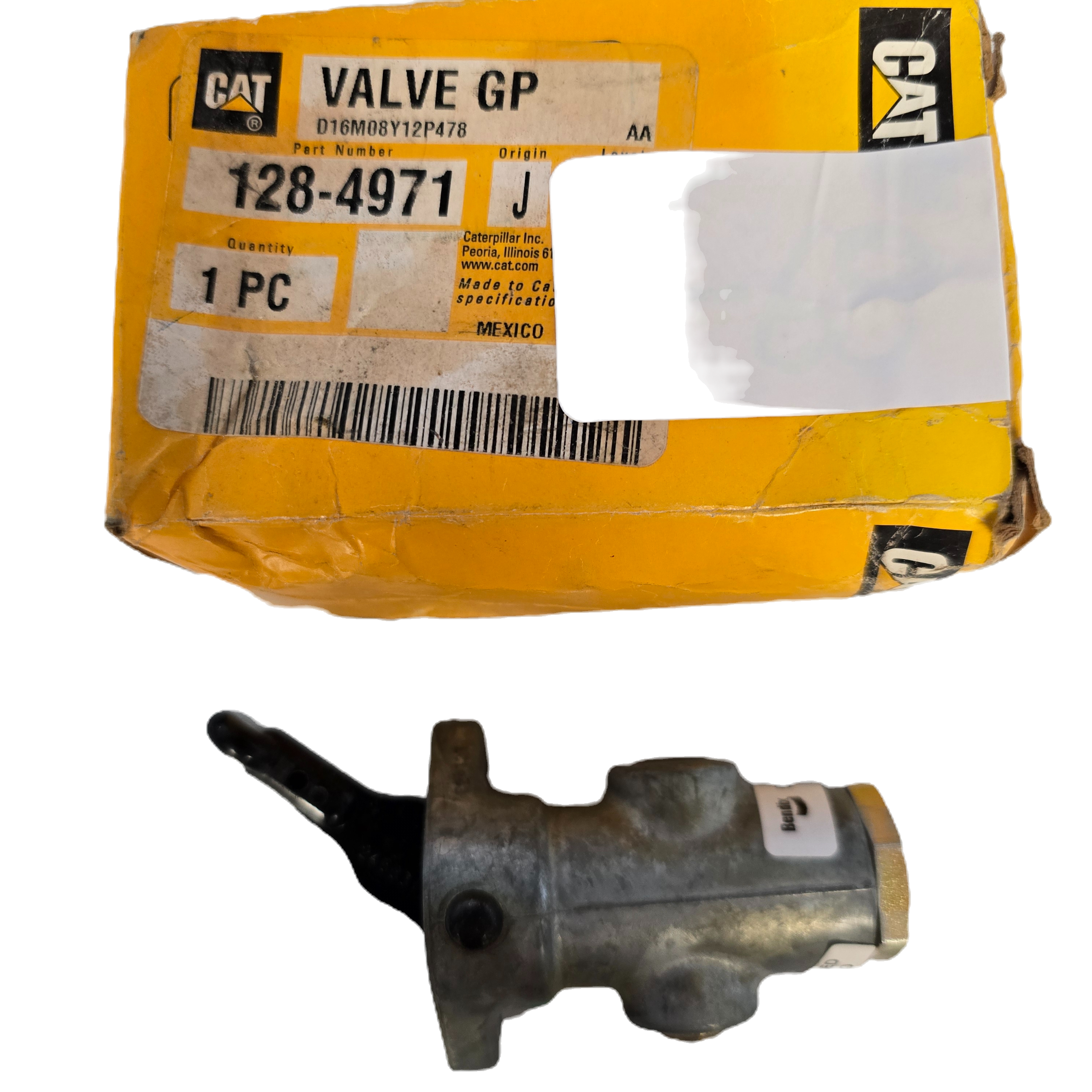 CAT P/N | 128-4971 OEM Air Control Toggle Valve 1284971 No-Core