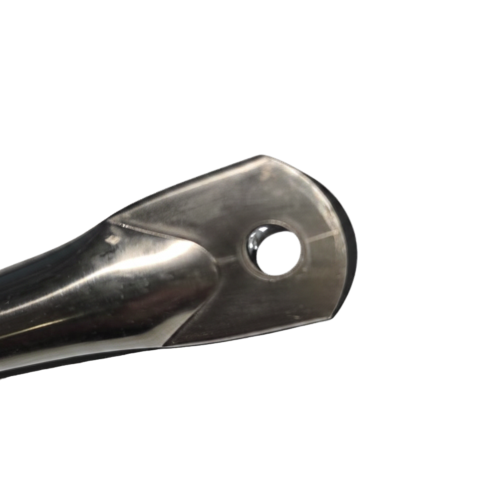 Delbar 5" Stainless Steel Mirror Bracket Tube | 4.25" Hole Pattern | OEM Universal Truck Mirror Mount