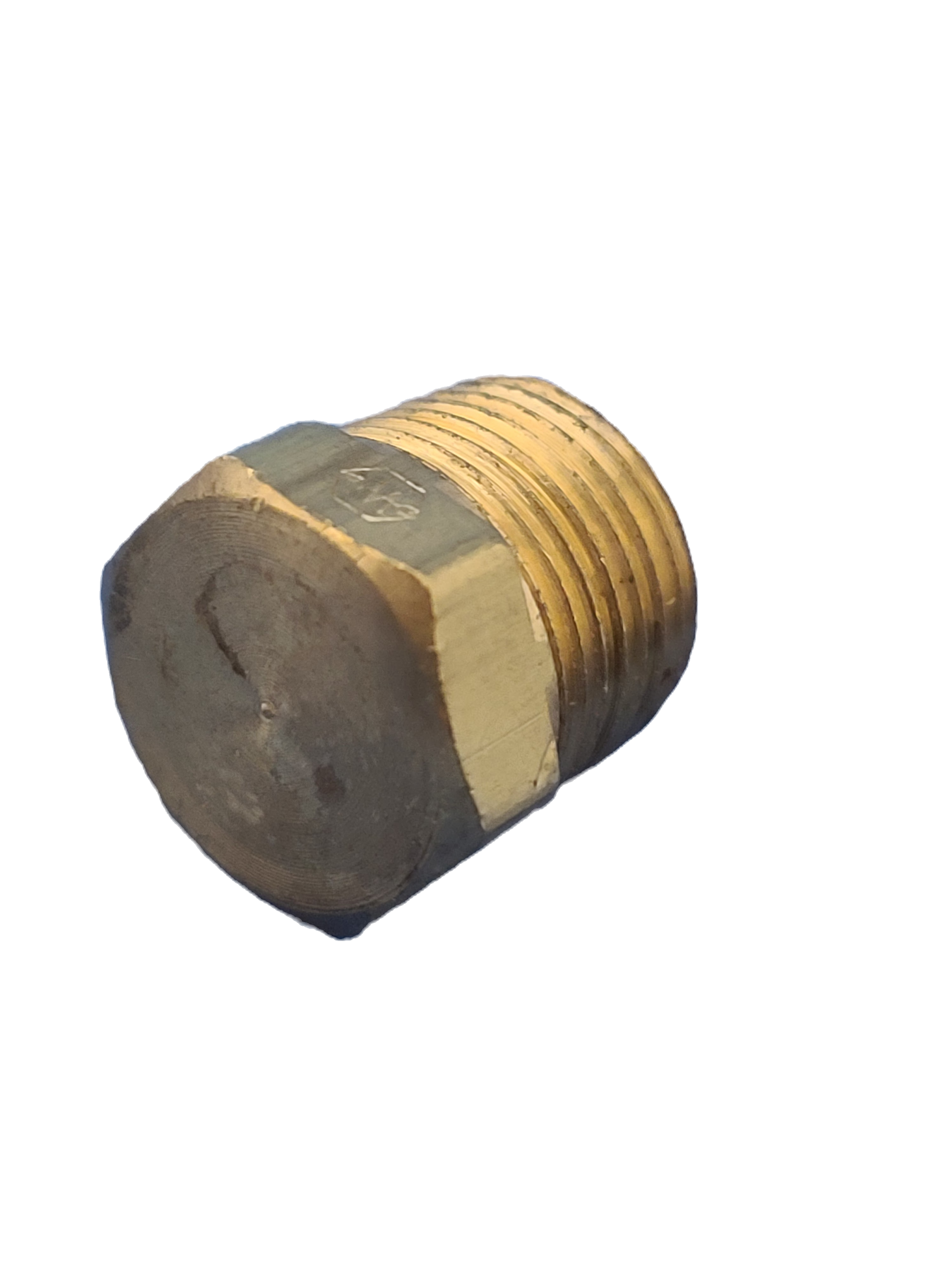 3152X4 - 1/4" Brass Hex Head Plug / 2 pack