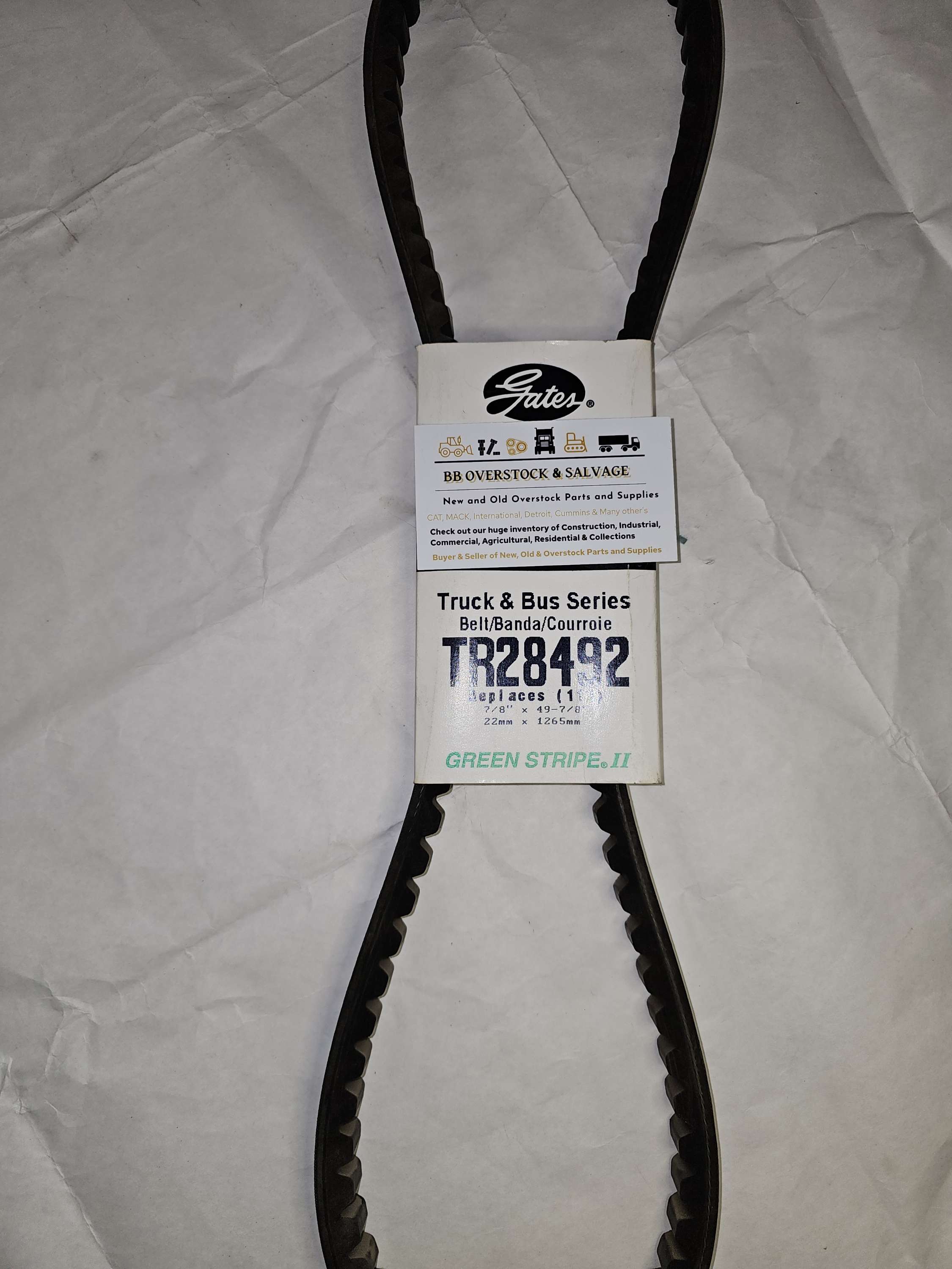 Gates TR28492 Truck & Bus Series V Belt