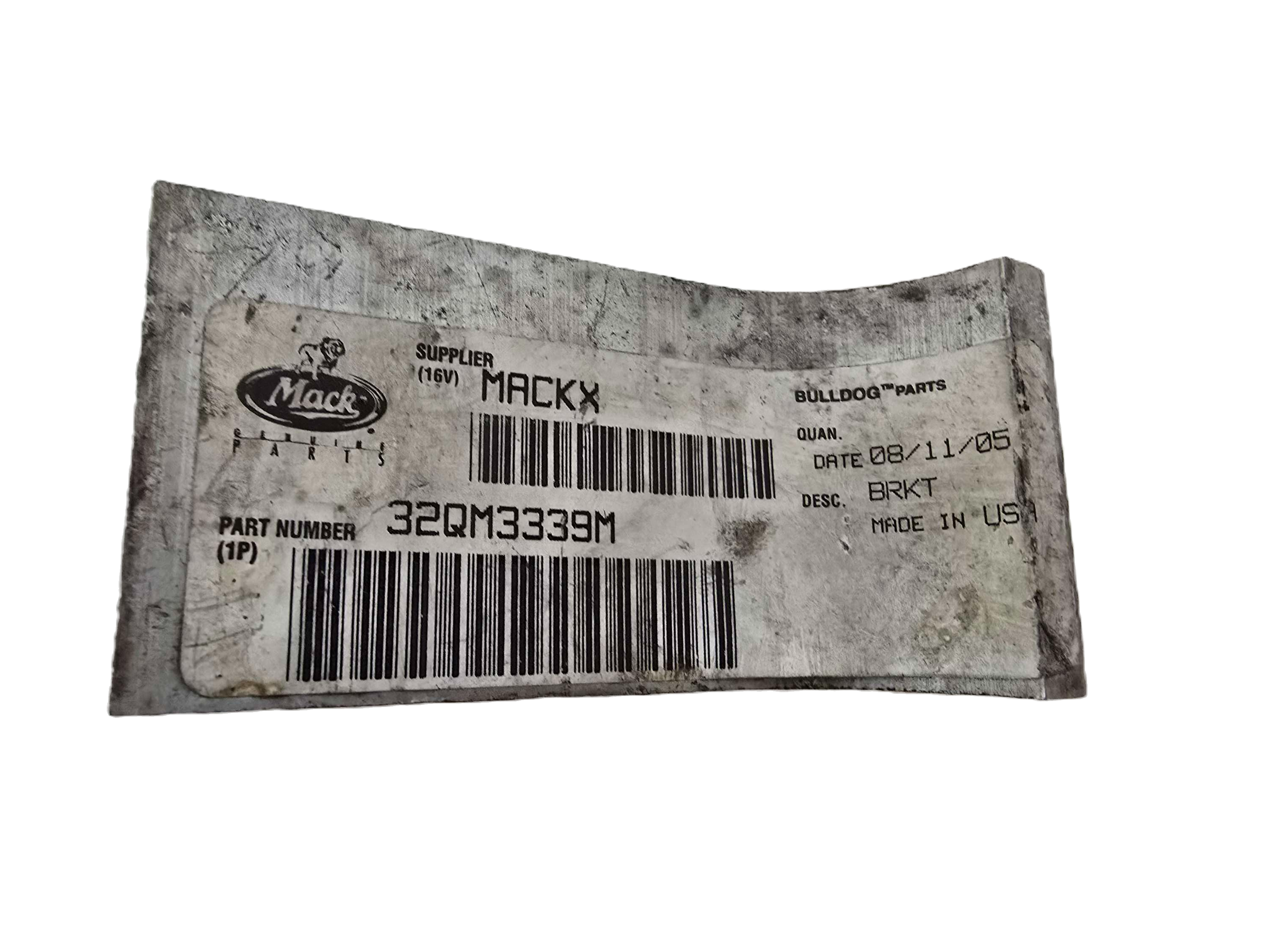 32QM3339M OEM Mack Truck Bracket NOS