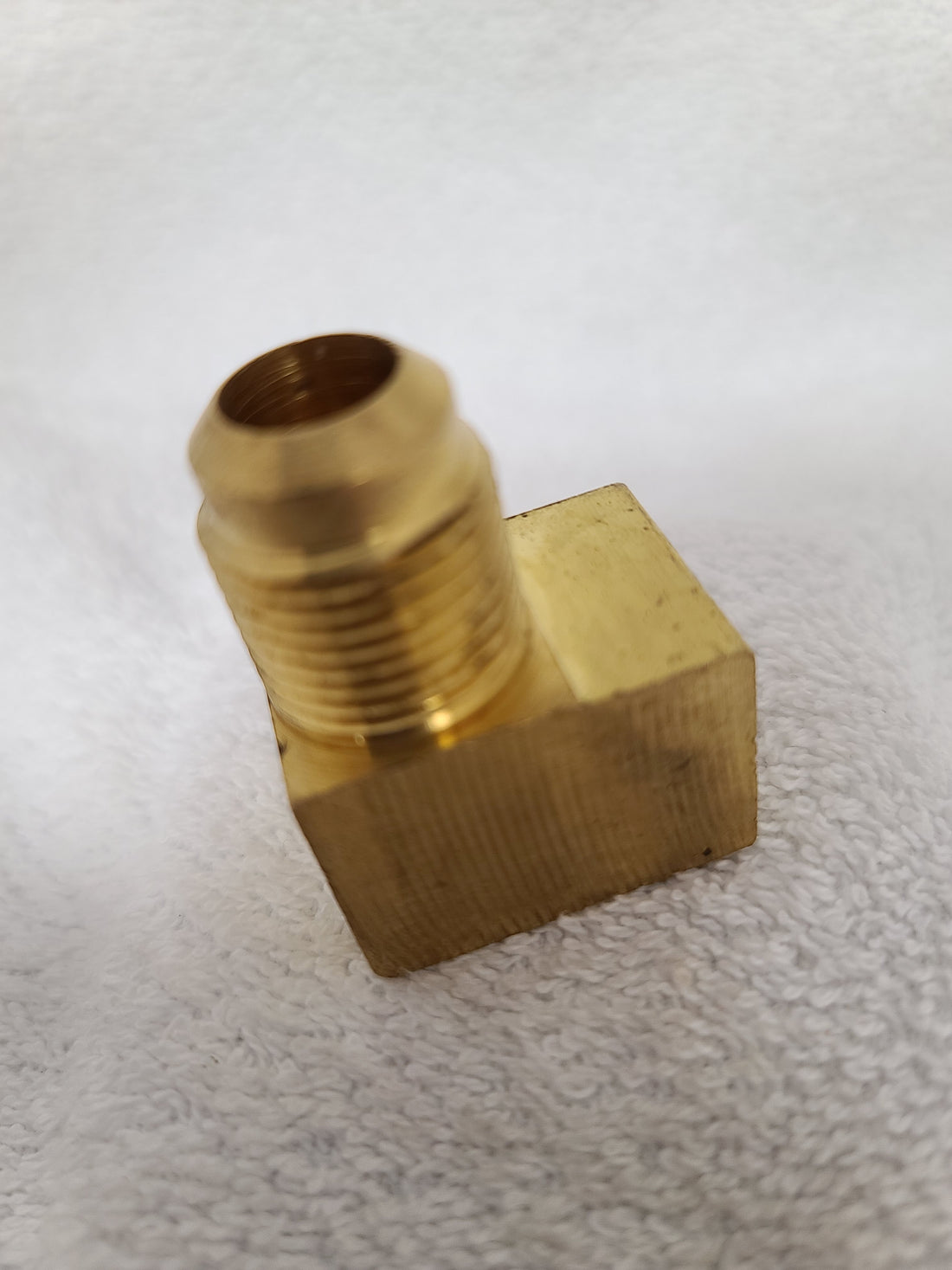 50X4 - 1/4X1/8 SAE45* Brass Flare to FPT Elbow