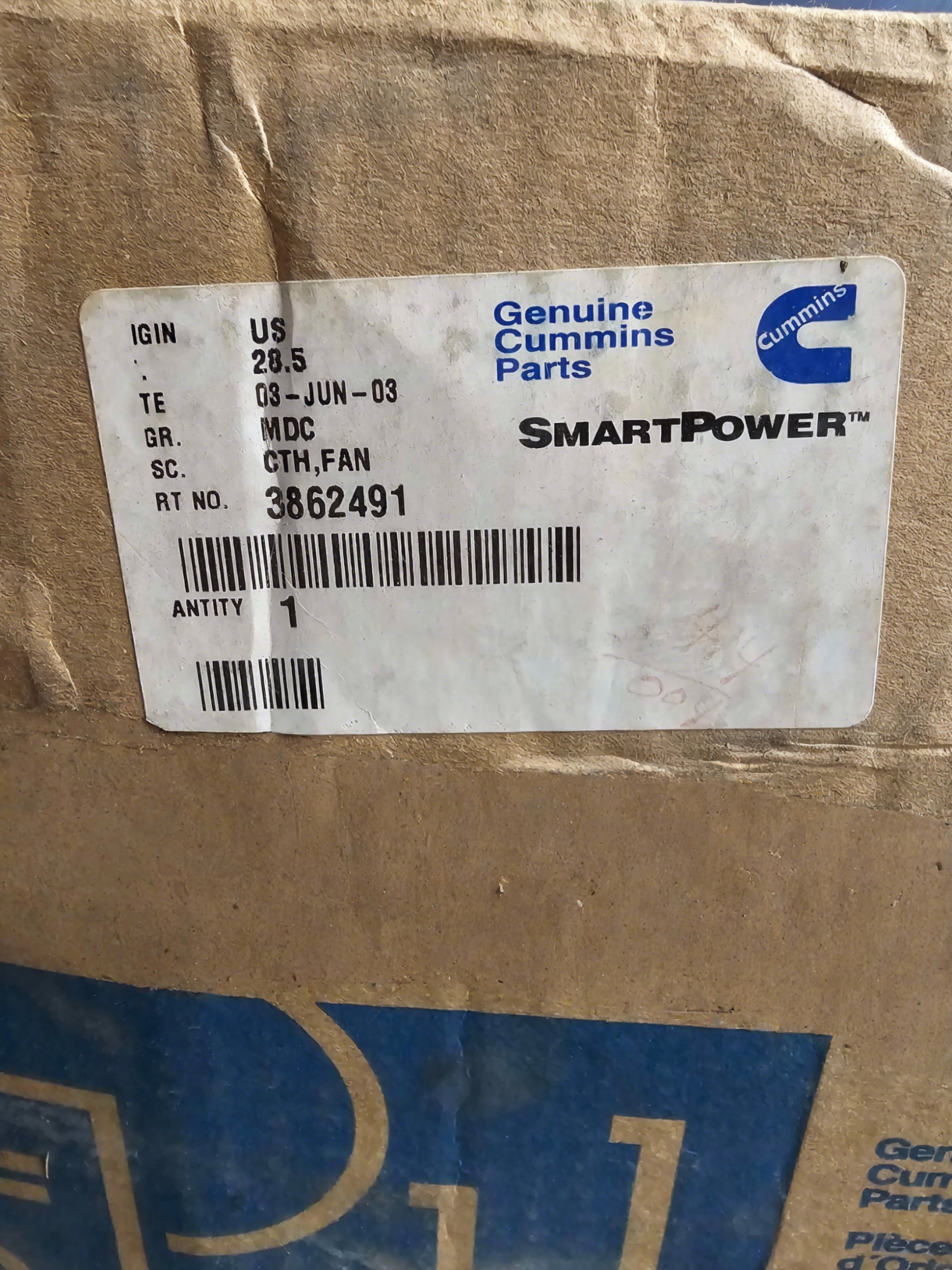 Genuine Cummins 3862491 Fan Clutch | For N14 Diesel Engines | OEM New Old Stock (NOS)