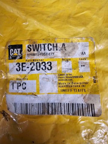 3E-2033 Switch Assembly-Pressure Caterpillar CAT 3E2033