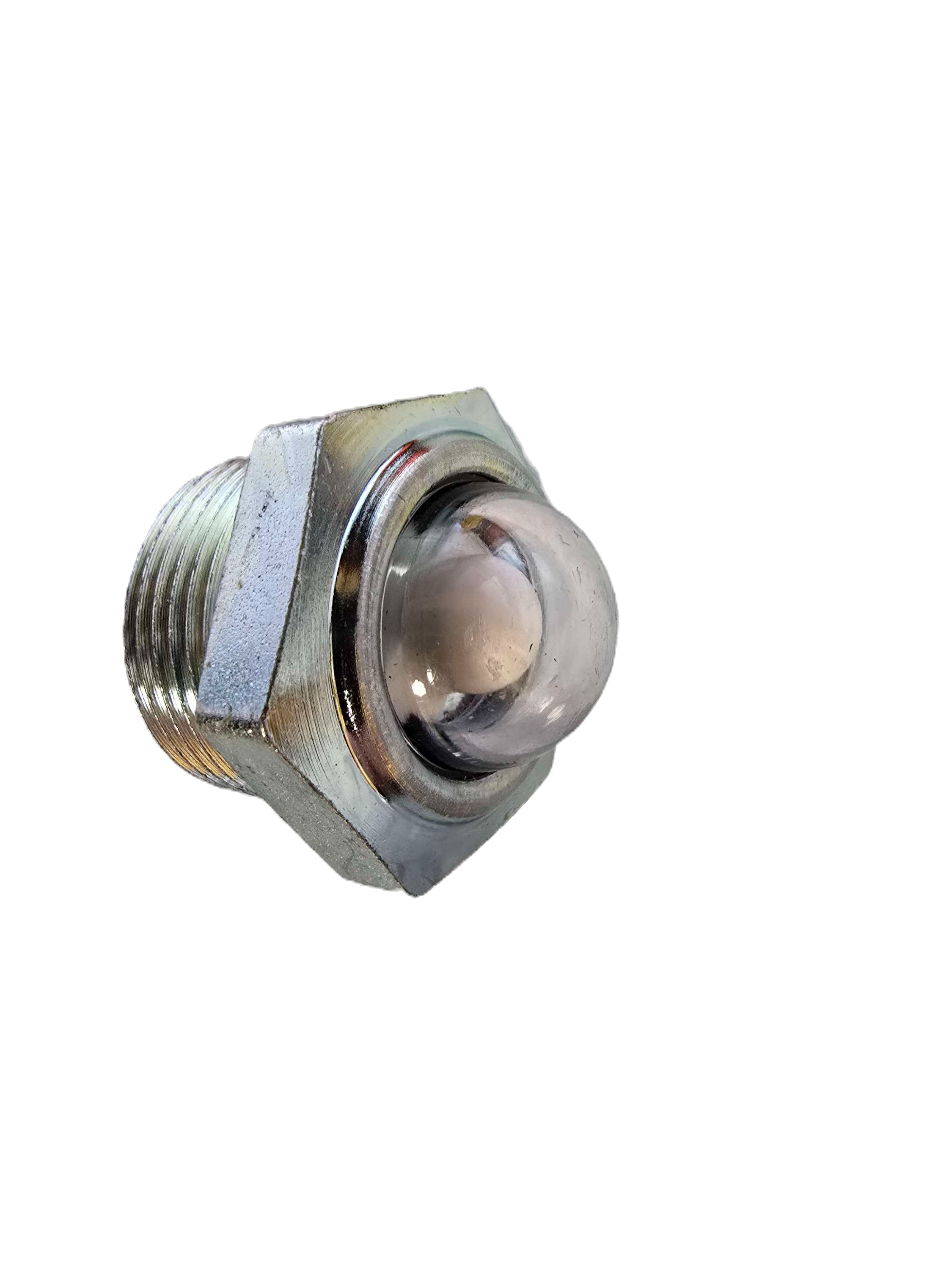 1128K4 Easy-View Sight 1 inch NPT for Hydraulic-Water-Diesel Zinc