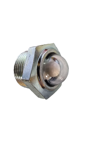 1128K4 Easy-View Sight 1 inch NPT for Hydraulic-Water-Diesel Zinc