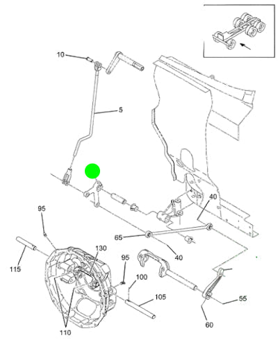 3523966C1 Genuine International Clutch Lever Breakdown Diagram